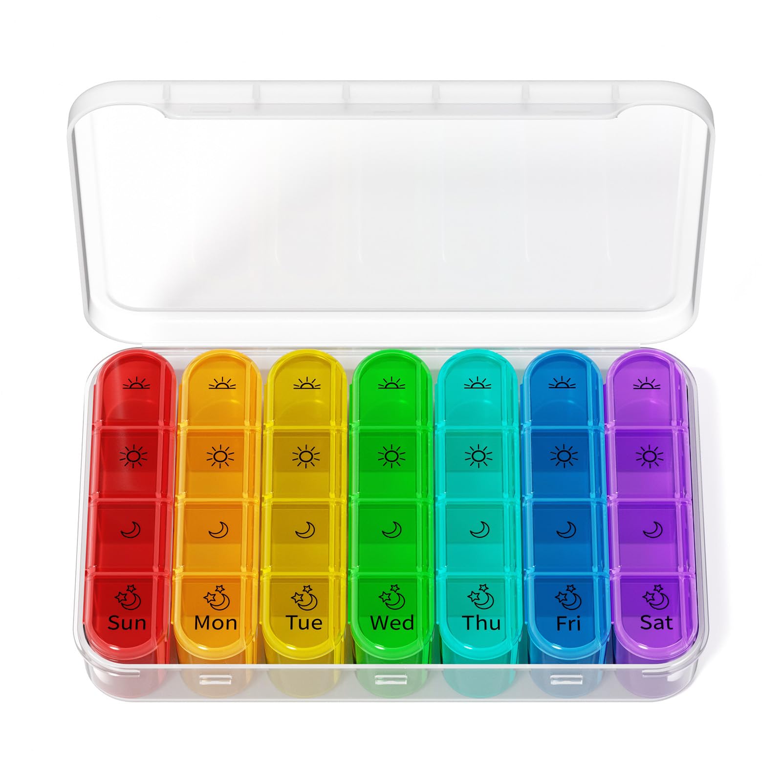Zoksi organisateur pilules 4 fois jour, pratique et portable.