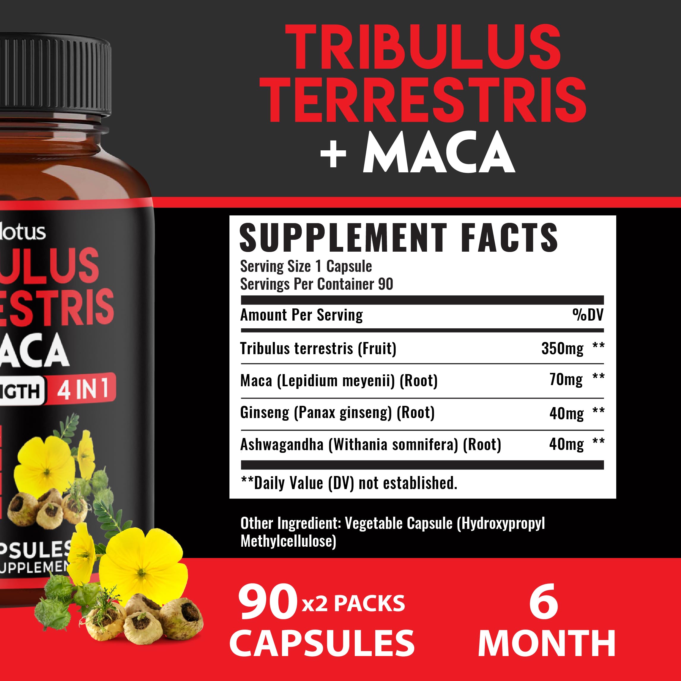 Produit Zolotus 4-en-1 avec les principaux ingrédients naturels.
