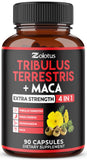 Zolotus Premium Tribulus Ashwagandha, capsules dans une bouteille, soutien potentiel d'énergie et concentration.
