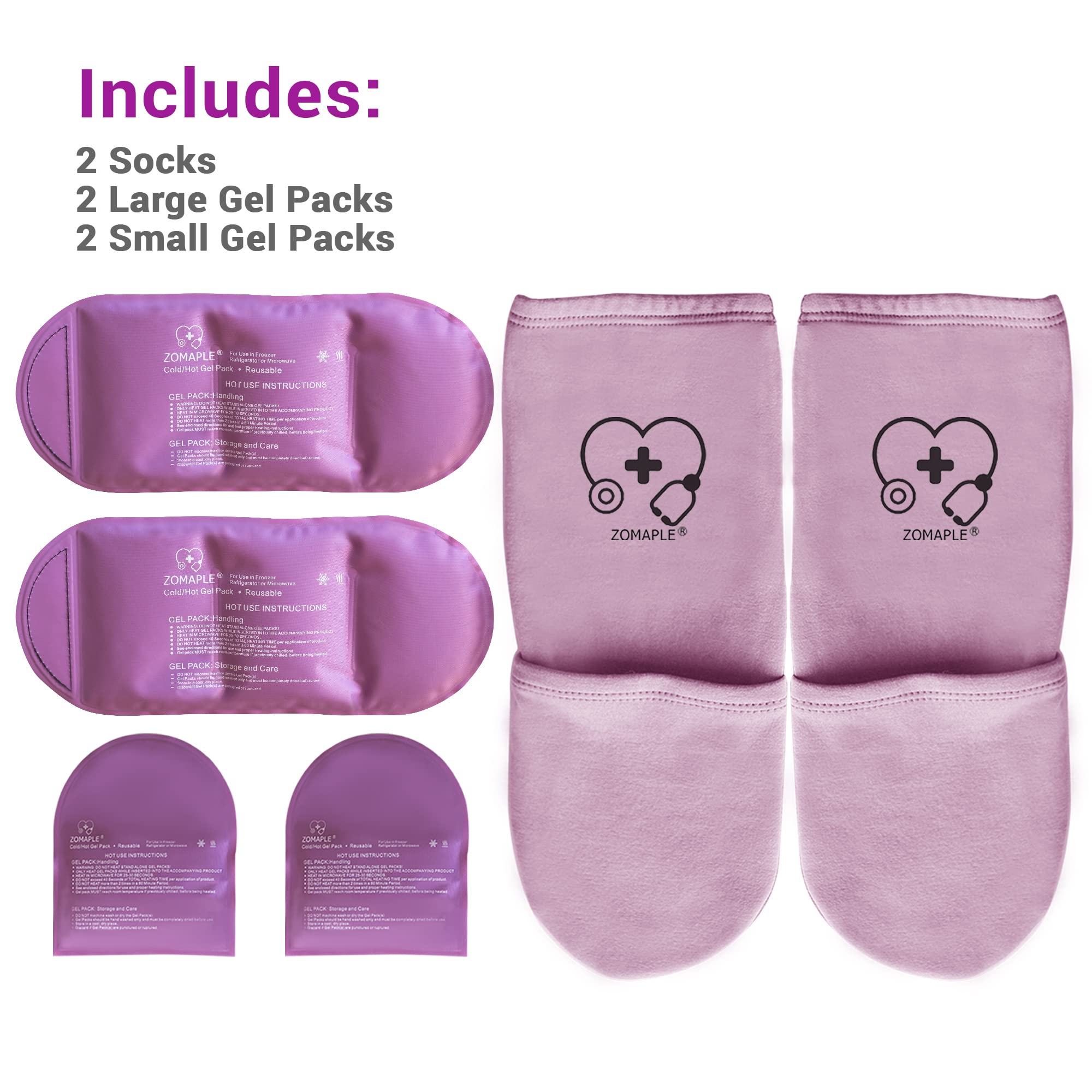 Chaussettes Zomaple avec sangles ajustables pour maintien.