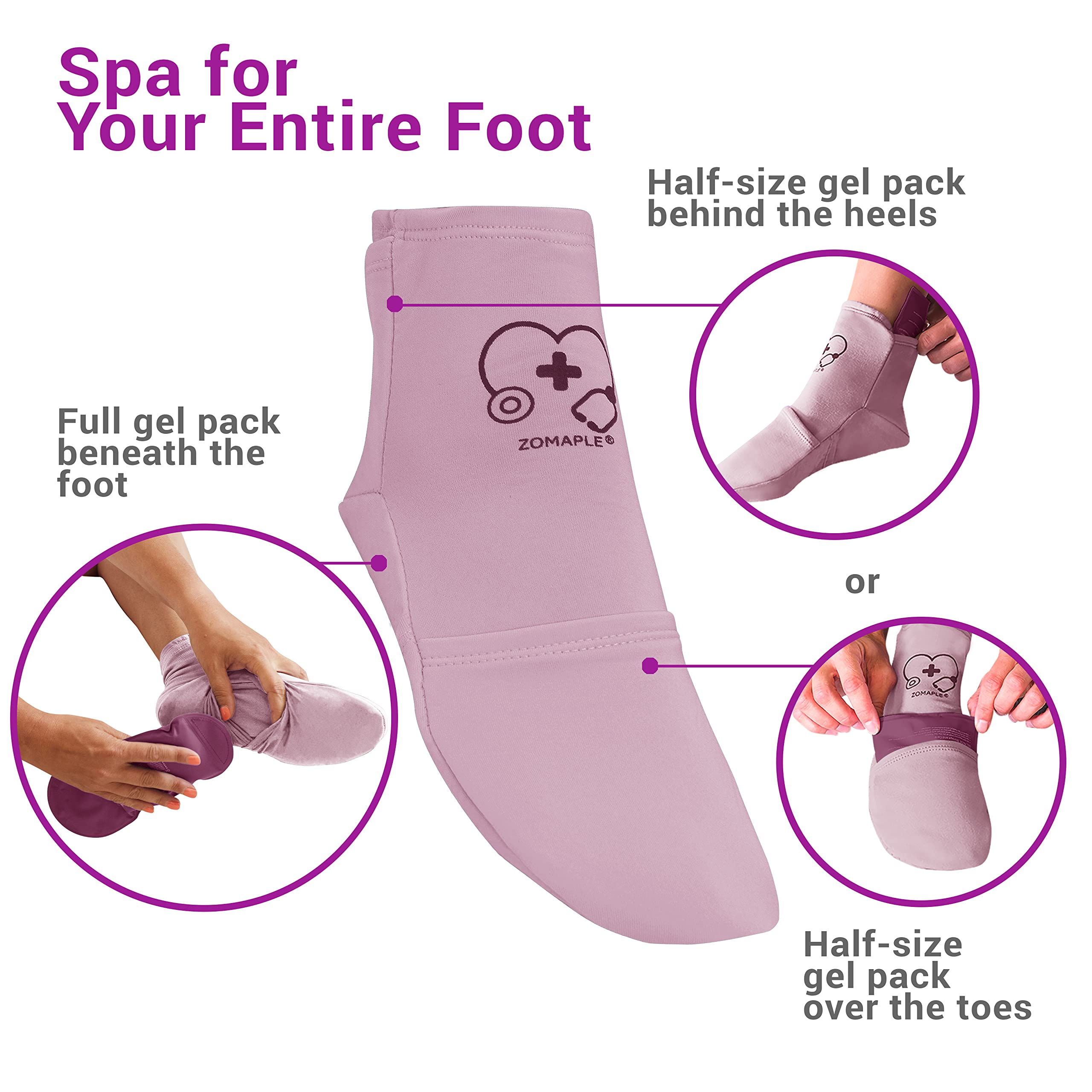Utilisation froide ou chaude pour pieds avec Zomaple.