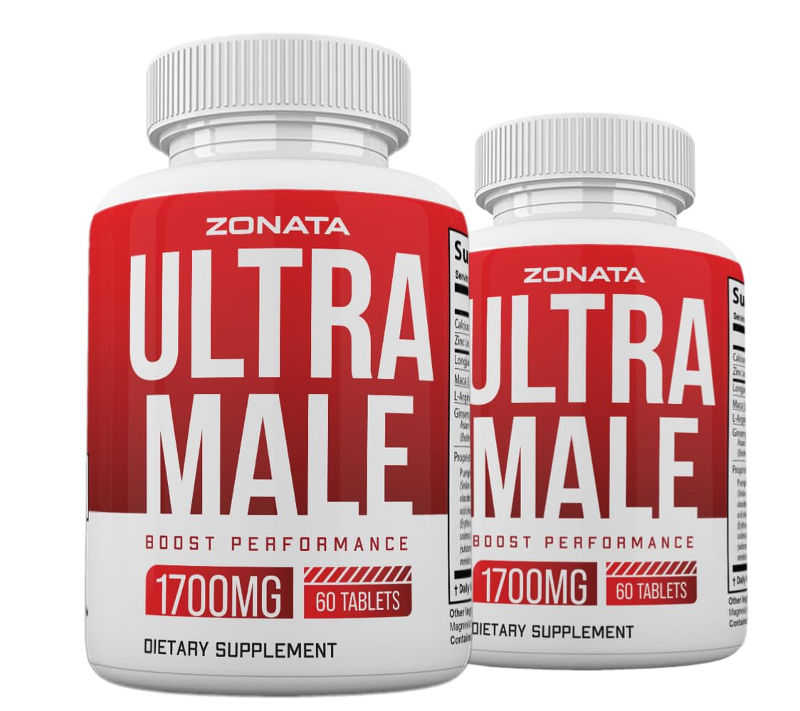 Zonata Ultra Male, boîte deux-pack, soutien potentiel d'énergie au quotidien.