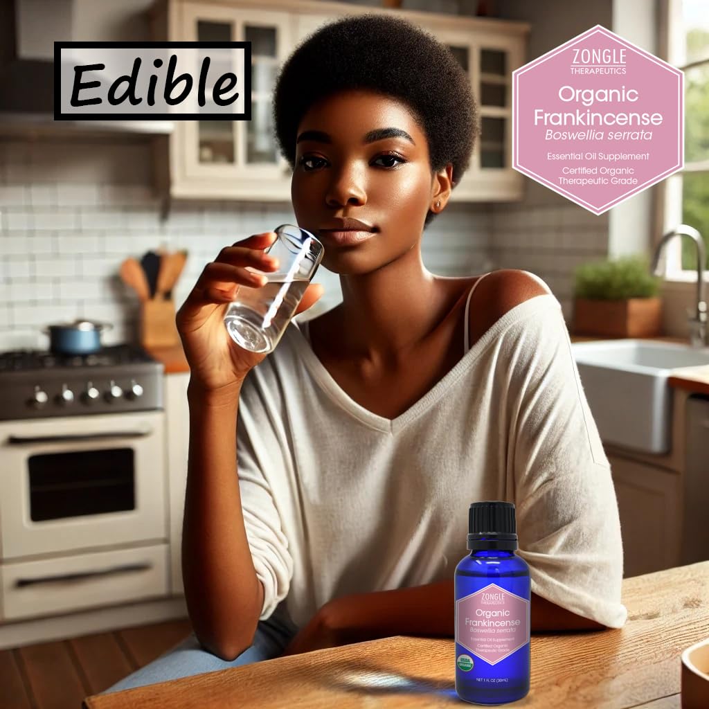 Diffuseur d’aromathérapie avec huile d’encens Zongle Therapeutics, ambiance calme.