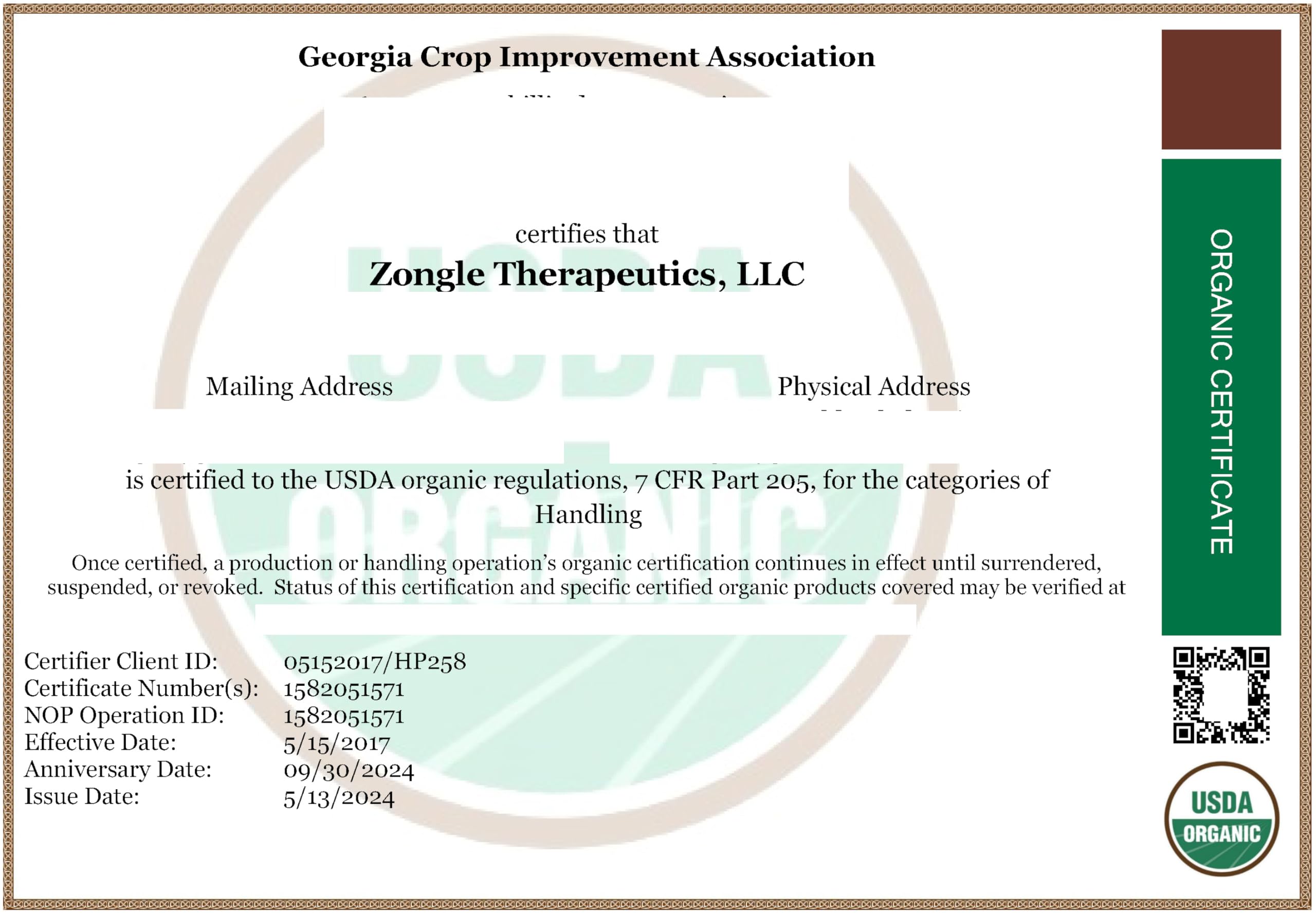 Étiquette bio et emballage responsable de l’huile d’encens Zongle Therapeutics.