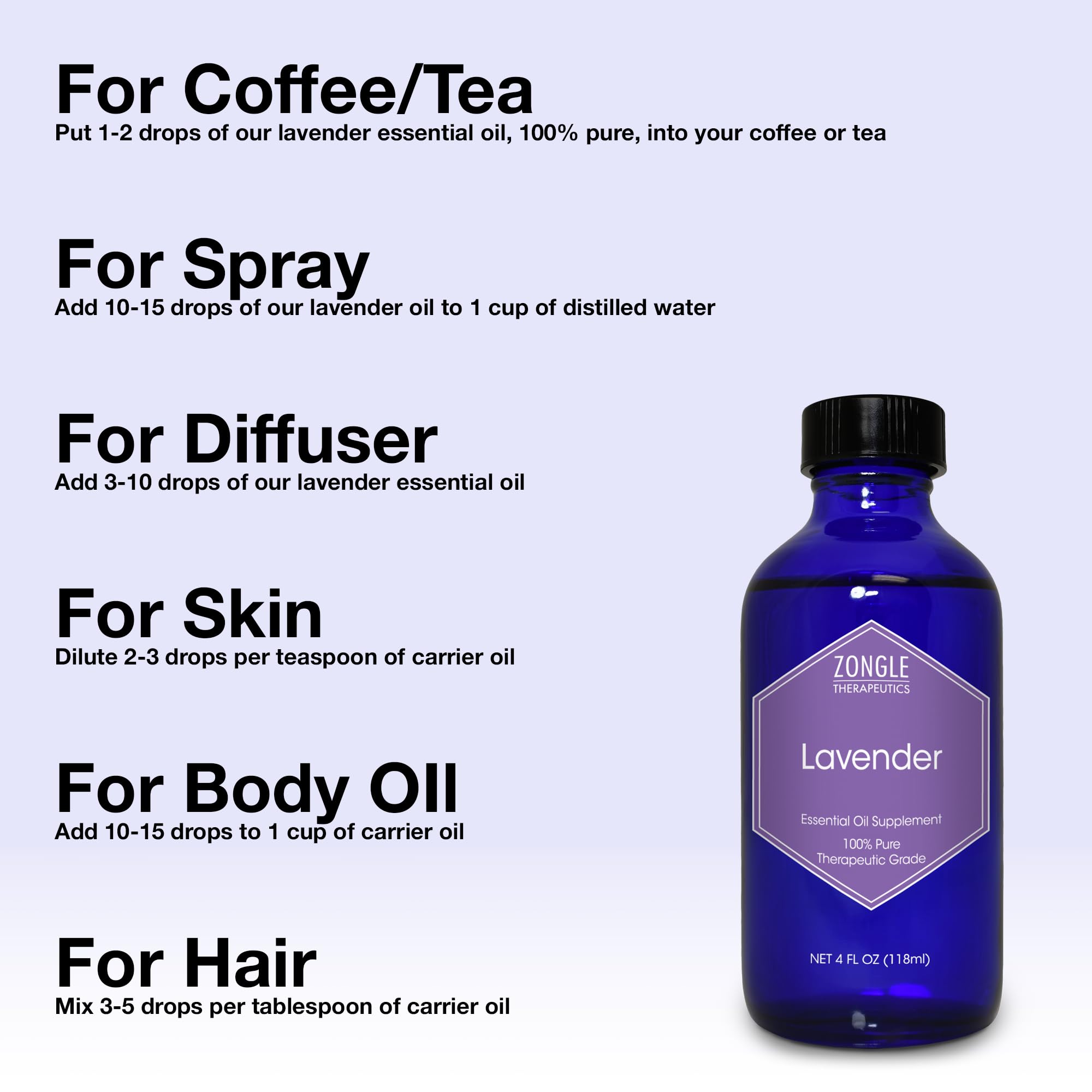 Parfum naturel pour linge Lavande Zongle Therapeutics