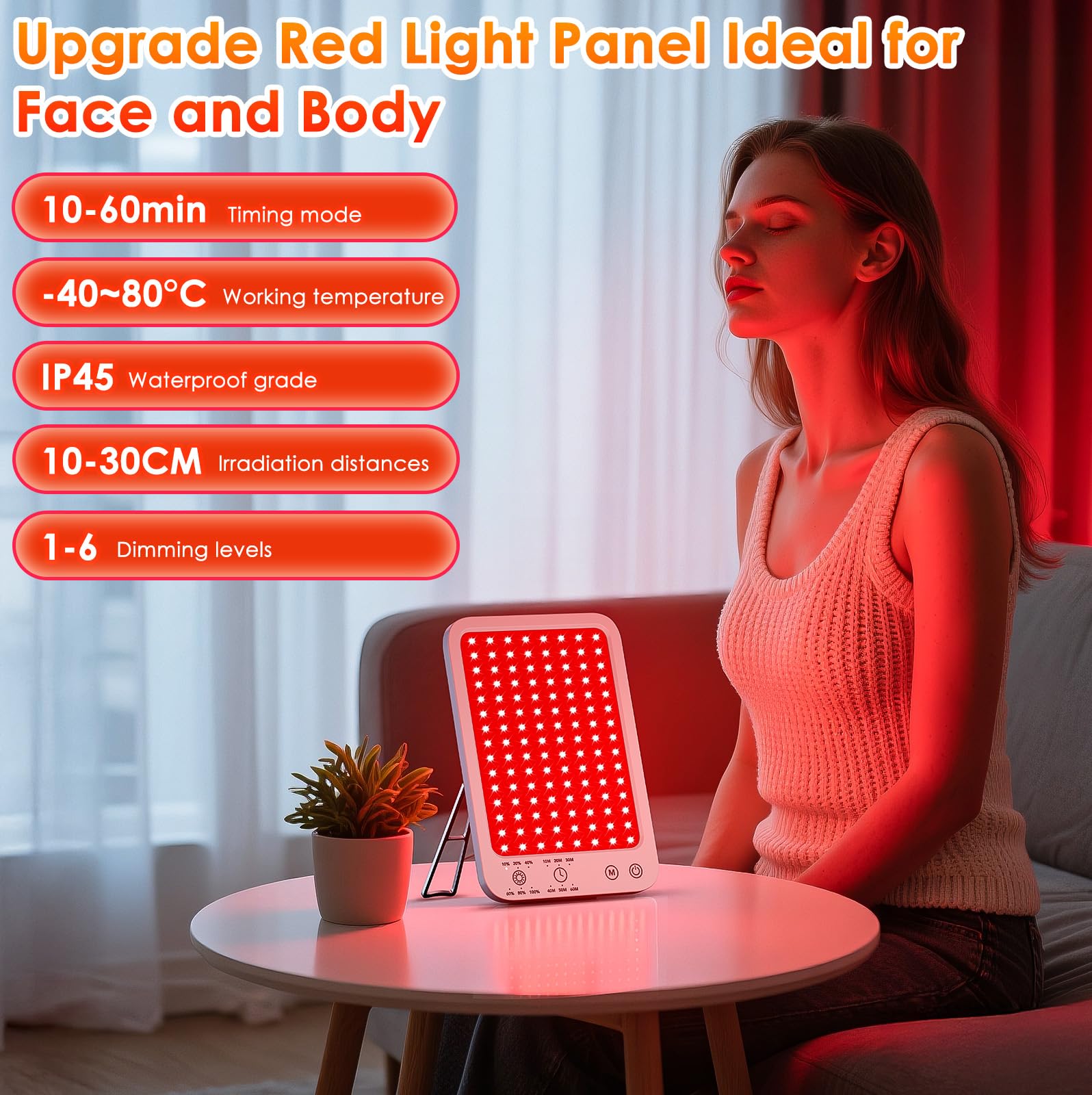 Lampe ZonGym lumière infrarouge 850nm corps: soutien potentiel à la récupération musculaire.