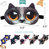 Masque yeux ZooFox, tissu doux en polyester pour un port continu.
