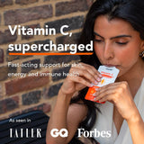 Zooki Vitamine-C liposomale: sachet orange prêt à boire, goût agréable.