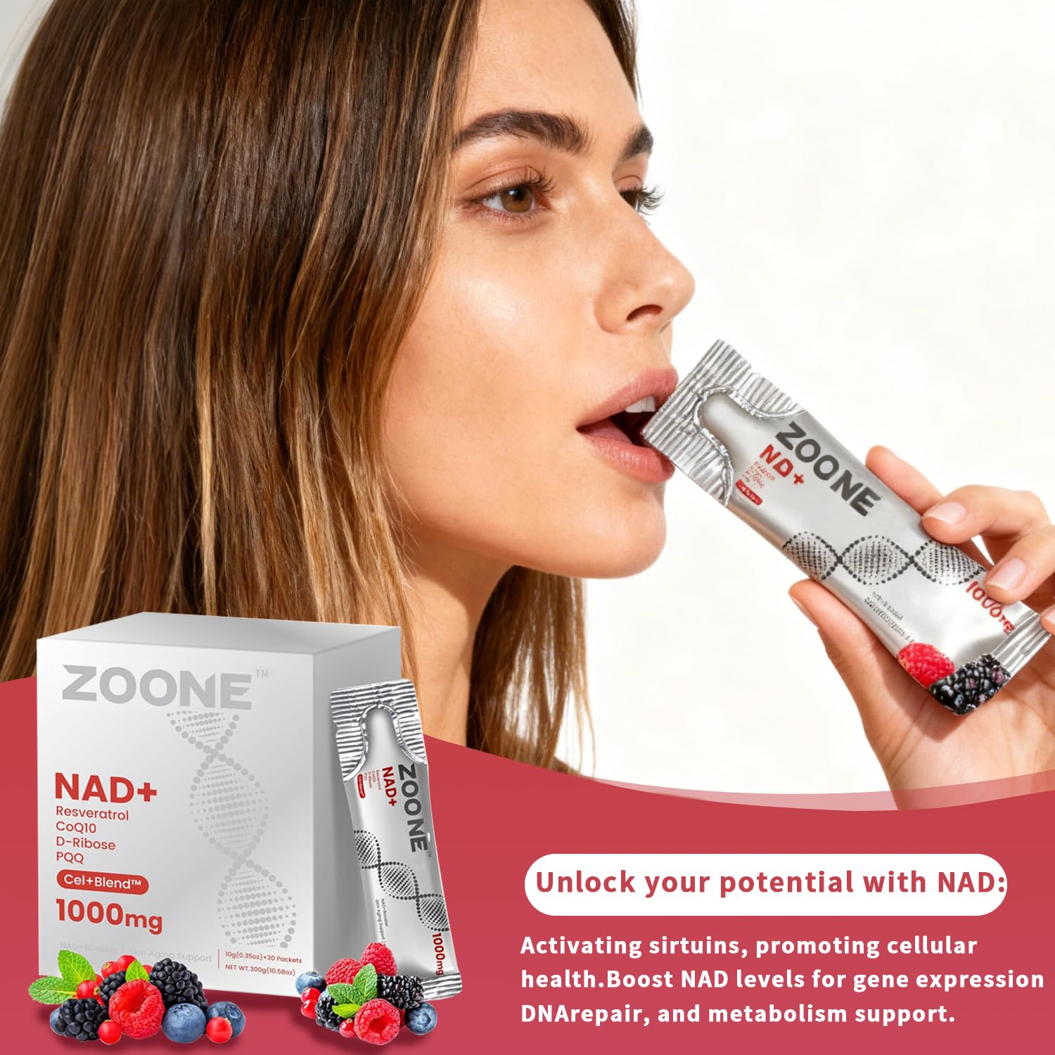 Zoone NAD Paquets 30 sachets, emballage pratique à emporter