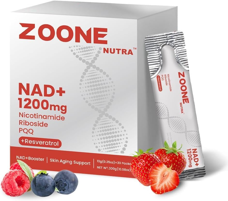 Zoone Nutra NAD sachets: format pratique pour energie quotidienne.