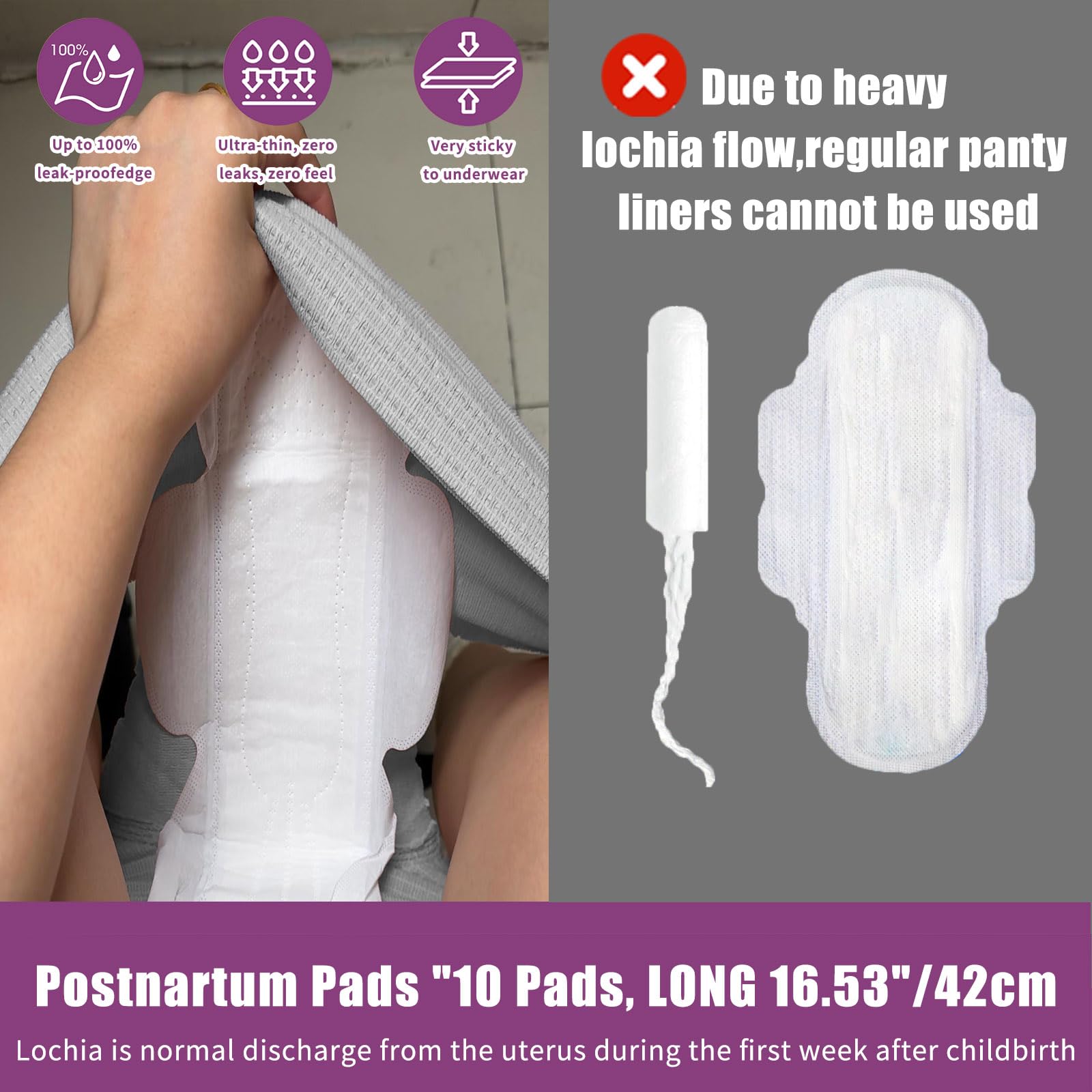 ZOQUI liners refroidissants pour un confort durable après accouchement.