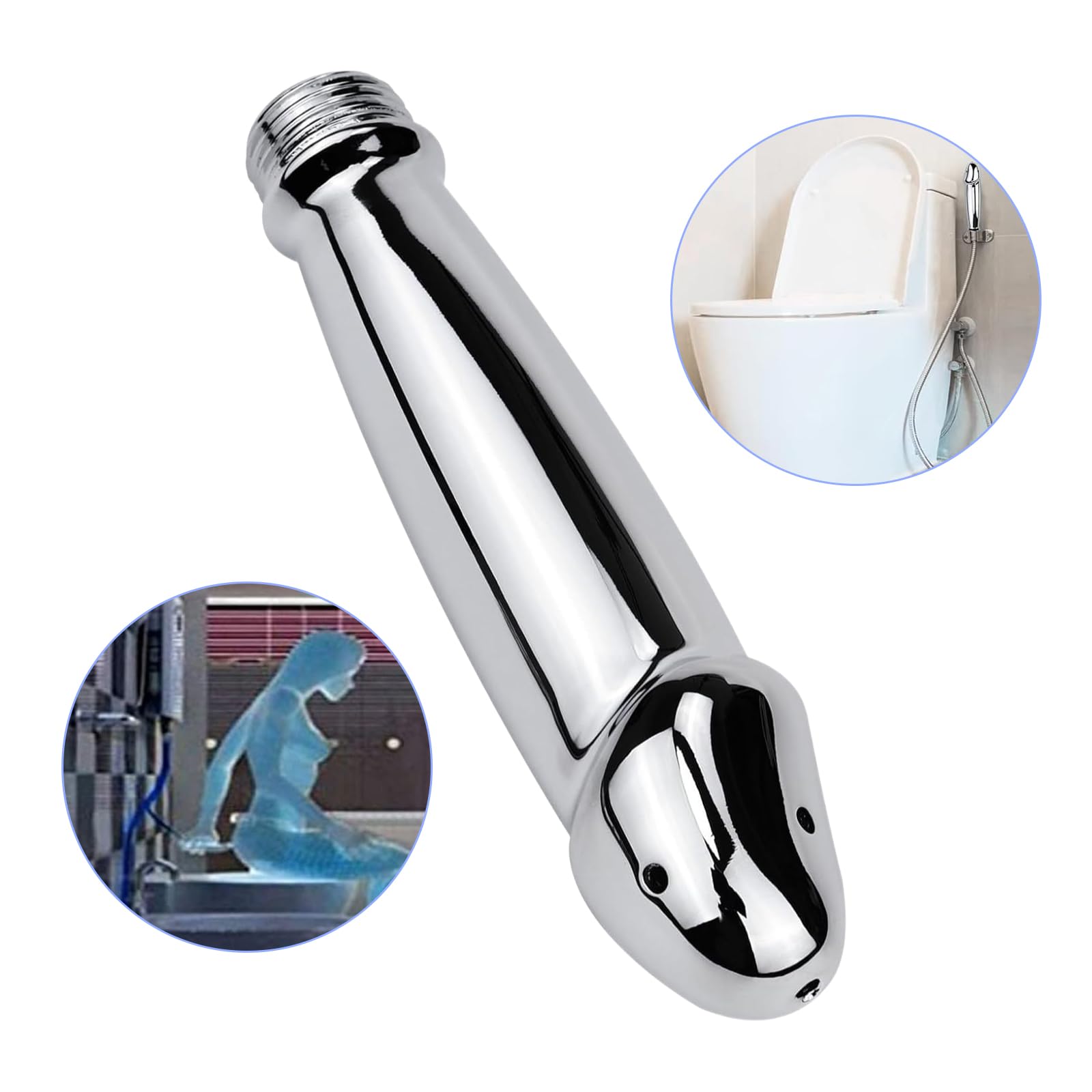 ZQZXD Tete-douche-alu-ergonomique, design confortable pour usage prolongé.