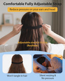 Masque ZRUHIG sommeil bande reglable, ajustement facile sans accrocher les cheveux.