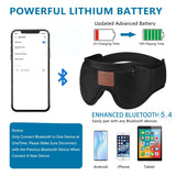 ZRUHIG masque-sommeil Bluetooth avec écouteurs intègres, son clair pour relaxation
