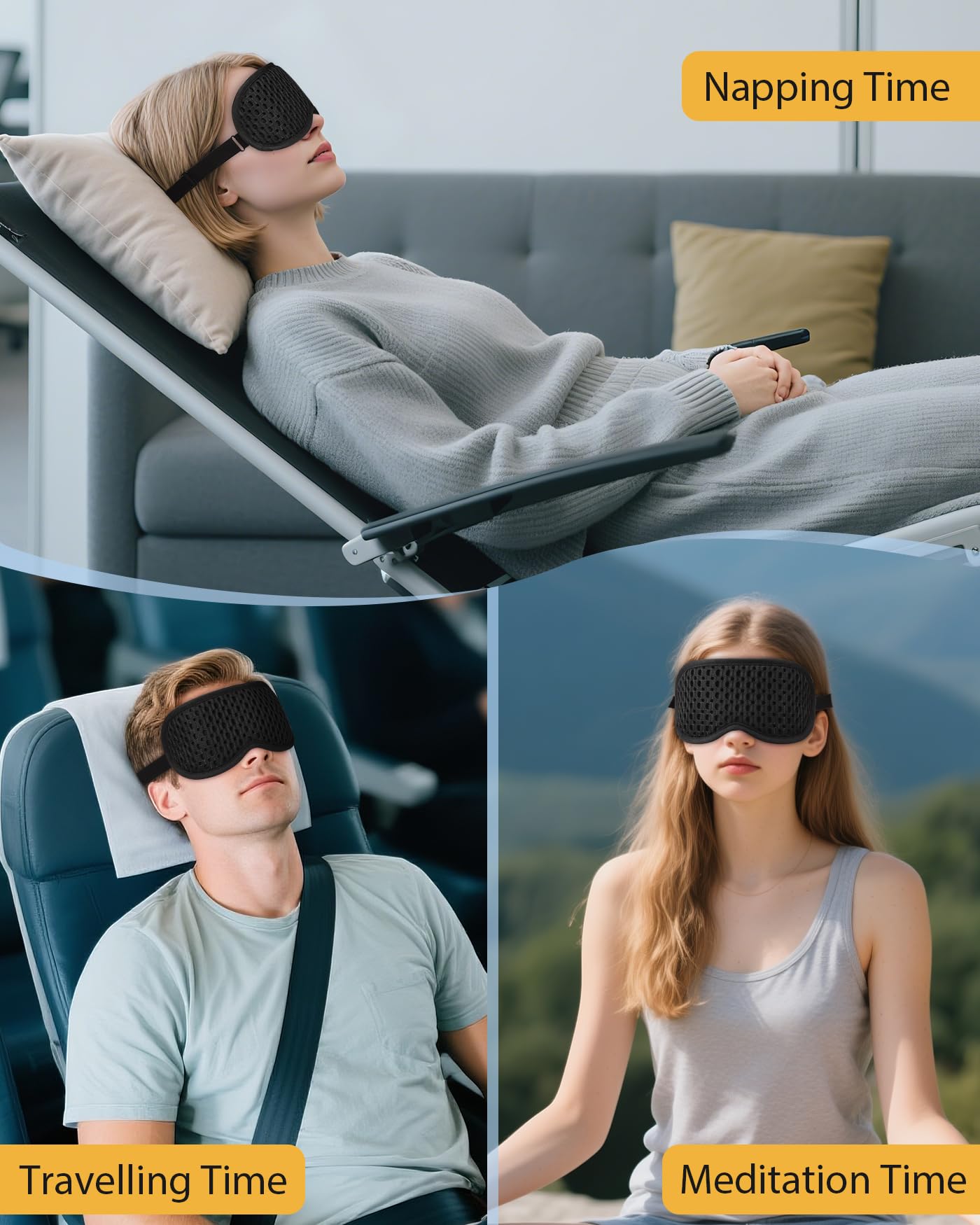 Masque ZRUHIG sommeil cadeau, idée pratique pour tous les voyageurs.