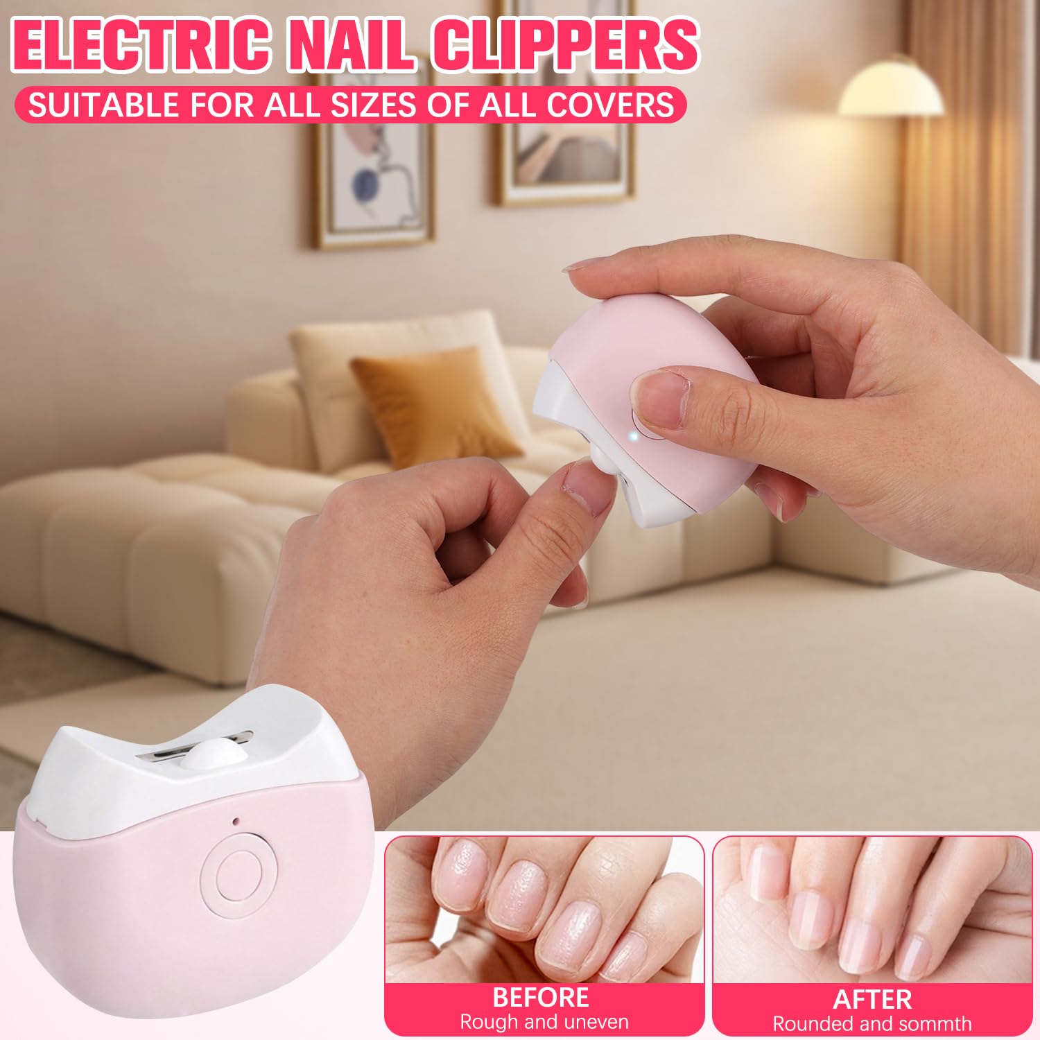 Zsdios coupe-ongles électriques lame cachée pour une sécurité accrue.