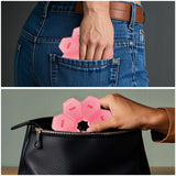 Zuiaso compact pour déplacements roses, organisation efficace et moins de confusion.