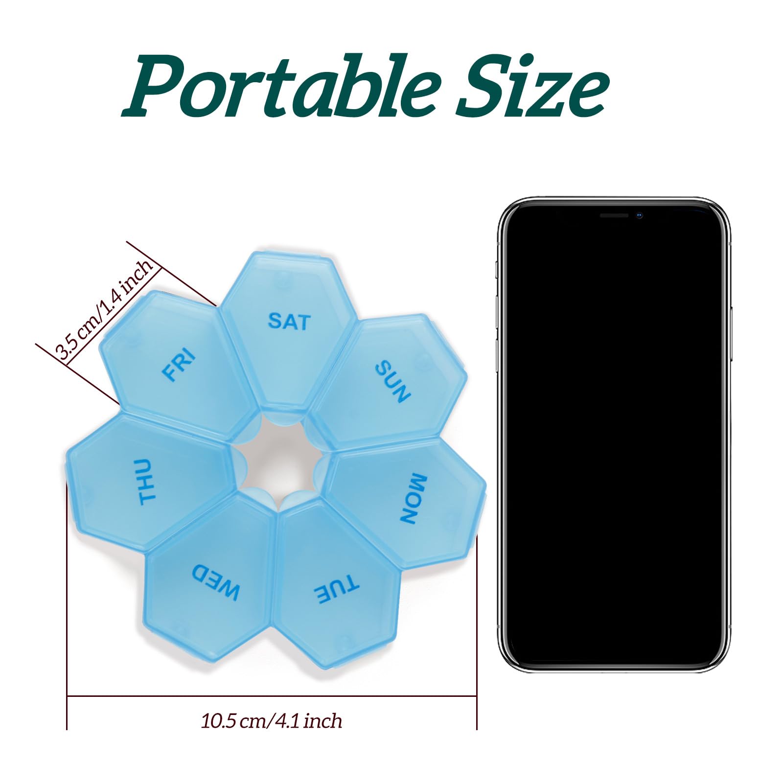 Design compact et portable Zuiaso bleu, parfait pour voyager et rester organisé