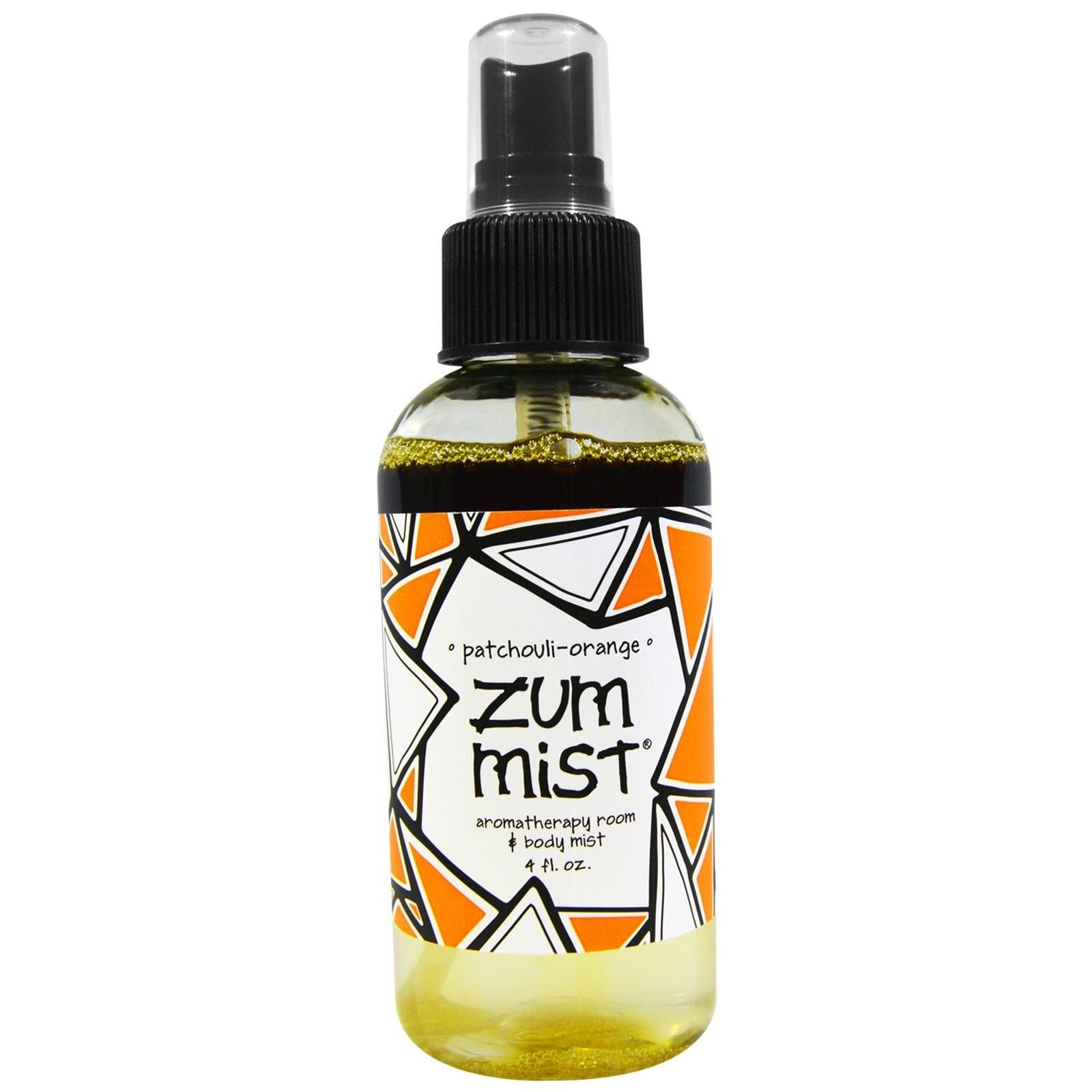 Zum Mist Patchouli-Orange, bouteille spray, parfum bois et fraîcheur pour la maison.