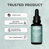 Etiquette Para-Clear Zuma Nutrition, design clair et informations.