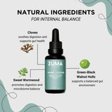 Ingrédients botaniques Para-Clear Zuma Nutrition, mélange a base de plantes.