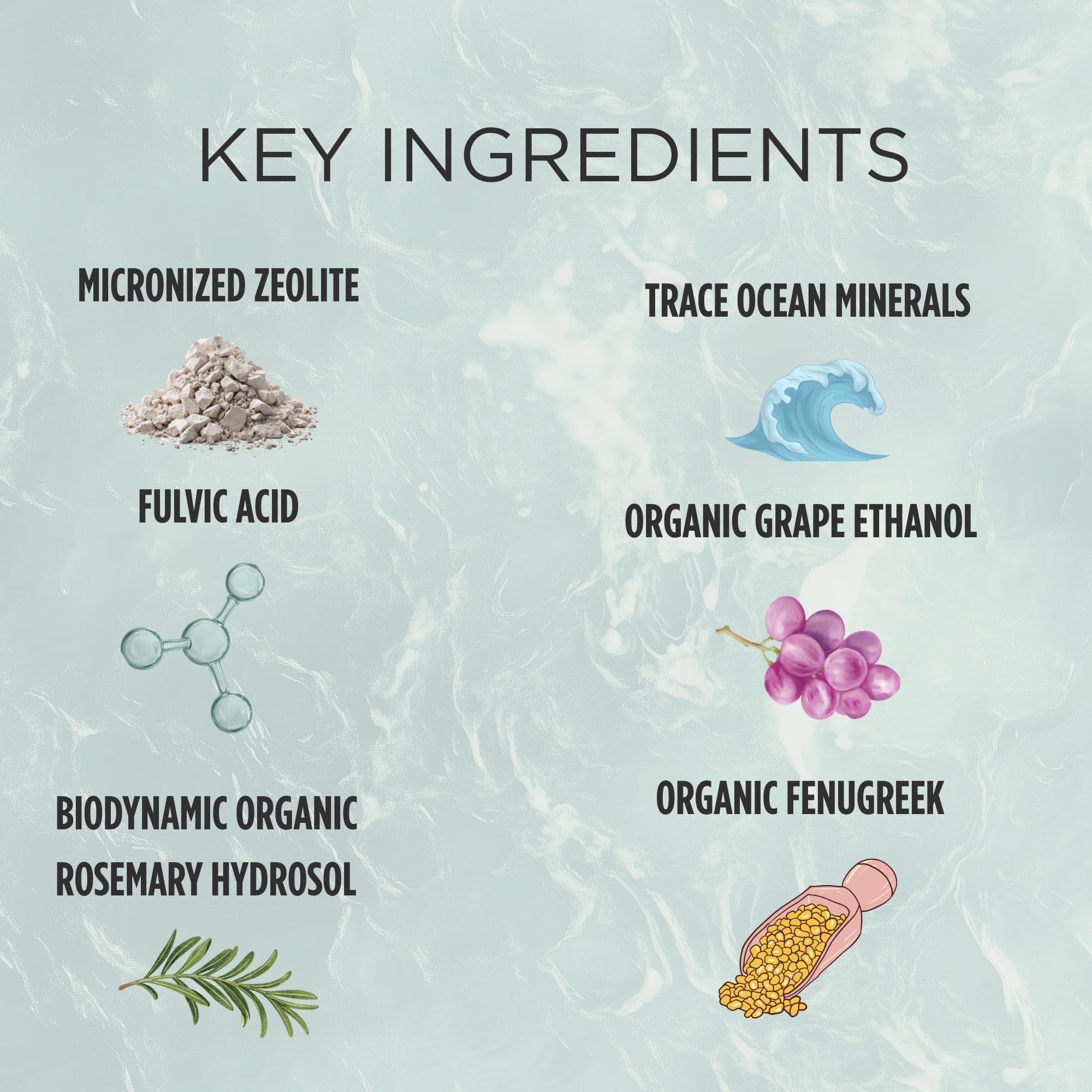 Zuma Nutrition Tonique Zeolite, riches en minéraux volcaniques et marins pour un rituel quotidien.