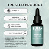 Préparation du tonique Zuma Nutrition dans un verre d’eau