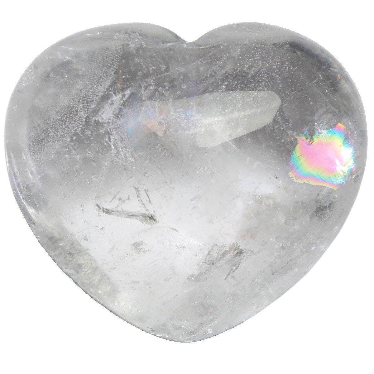 Cœur de cristal Zungtin en quartz rose dans la main, idéal pour relaxation et équilibre des chakras.