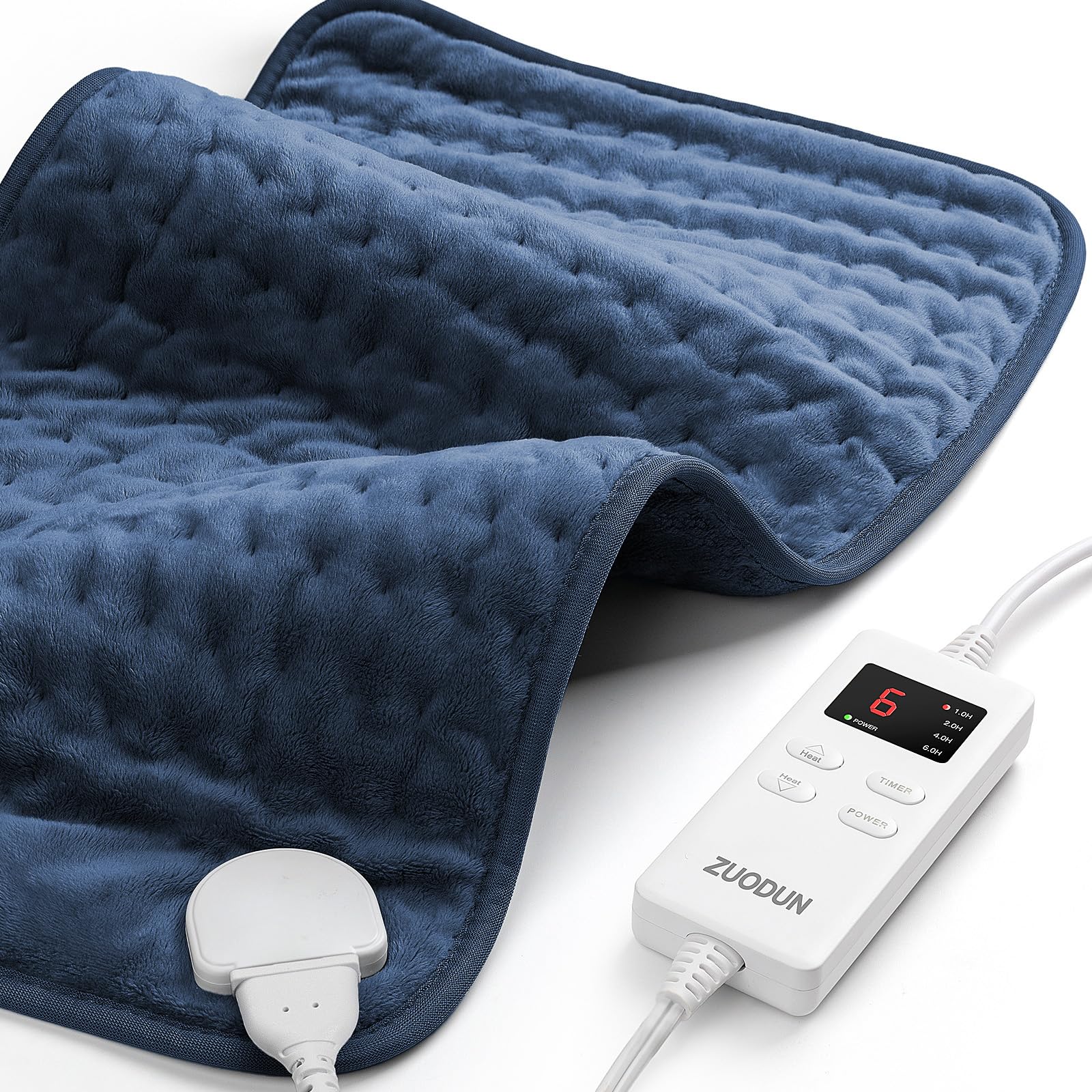 ZUODUN chauffe-dos plush, douceur luxueuse pour soulager les douleurs localisées.