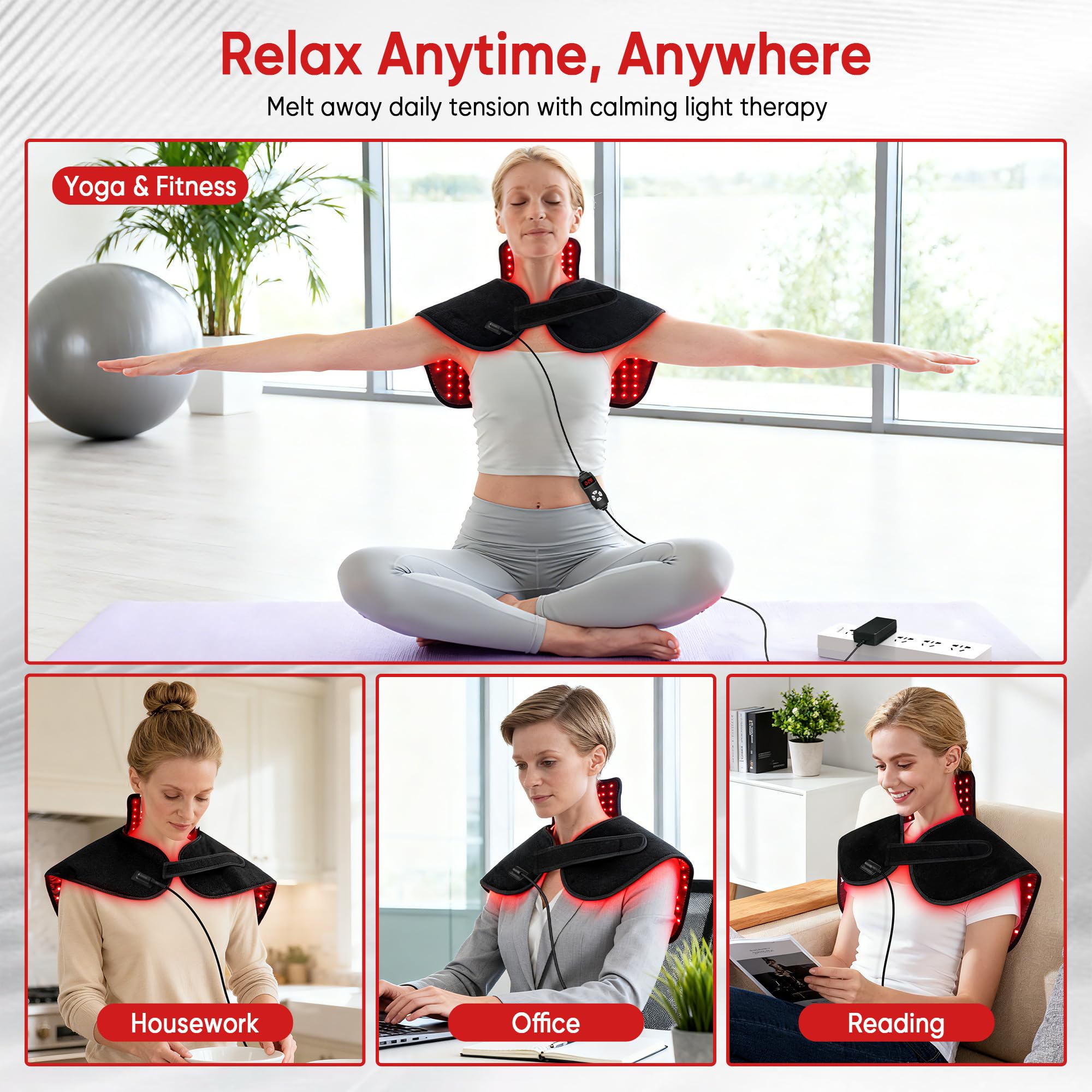 ZUOHE utilisation pratique au bureau ou à domicile pour des séances relaxantes.