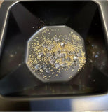 Zurjy paillettes d’or dans terre d’or, concentration élevée