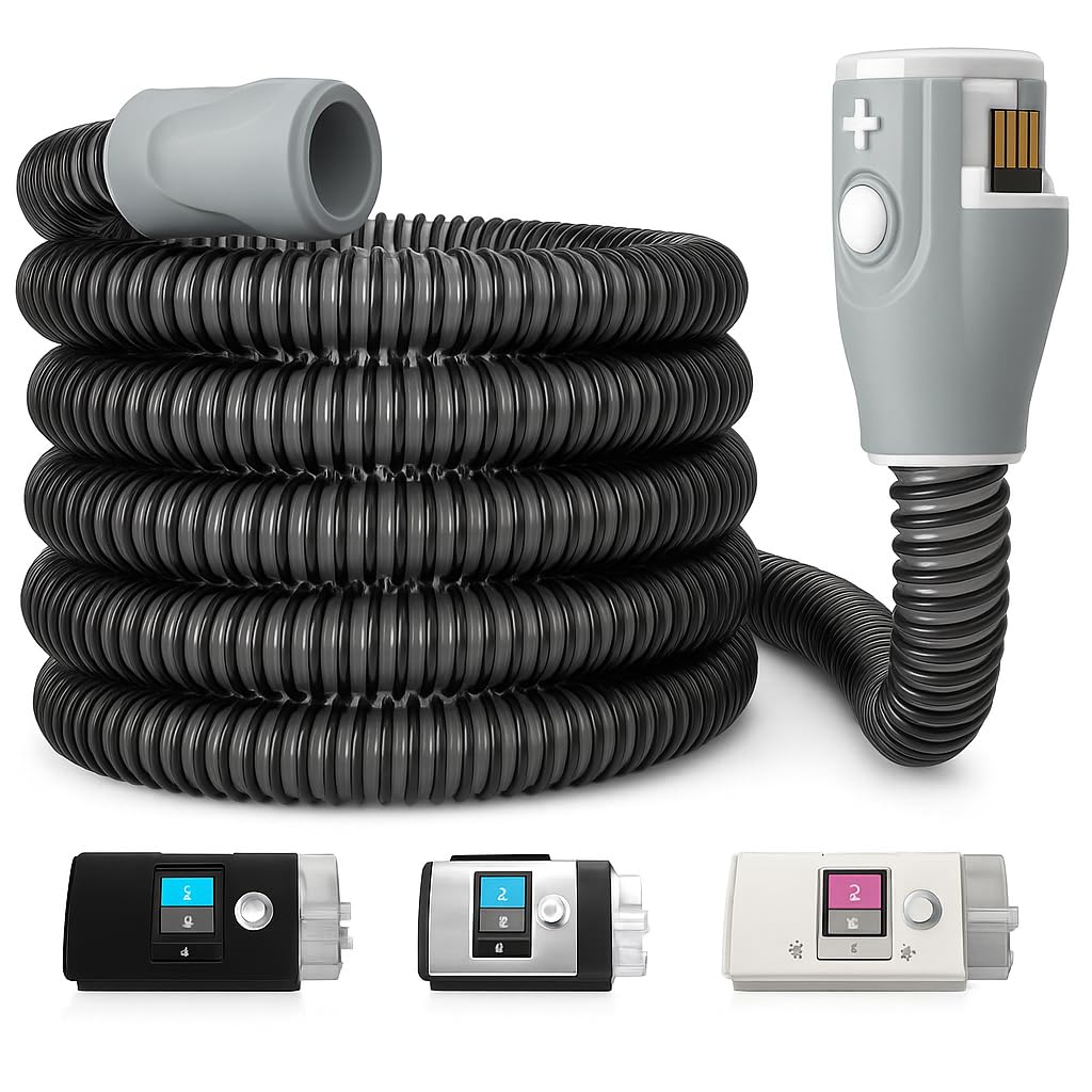 Tuyau ZURNMED Climate-Line flexible pour AirSense 10, confort nocturne et liberté de mouvement.