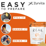 Zurvita Zeal pour la vie — petit-dejeuner, boisson vitaminée pour demarrer la journee.