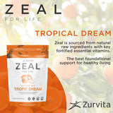 Zurvita Zeal pour la vie — shaker et poudre, melange rapide apres l'entrainement.