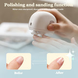 Polissage doux avec Zuxify pour obtenir des ongles nets et lisses.