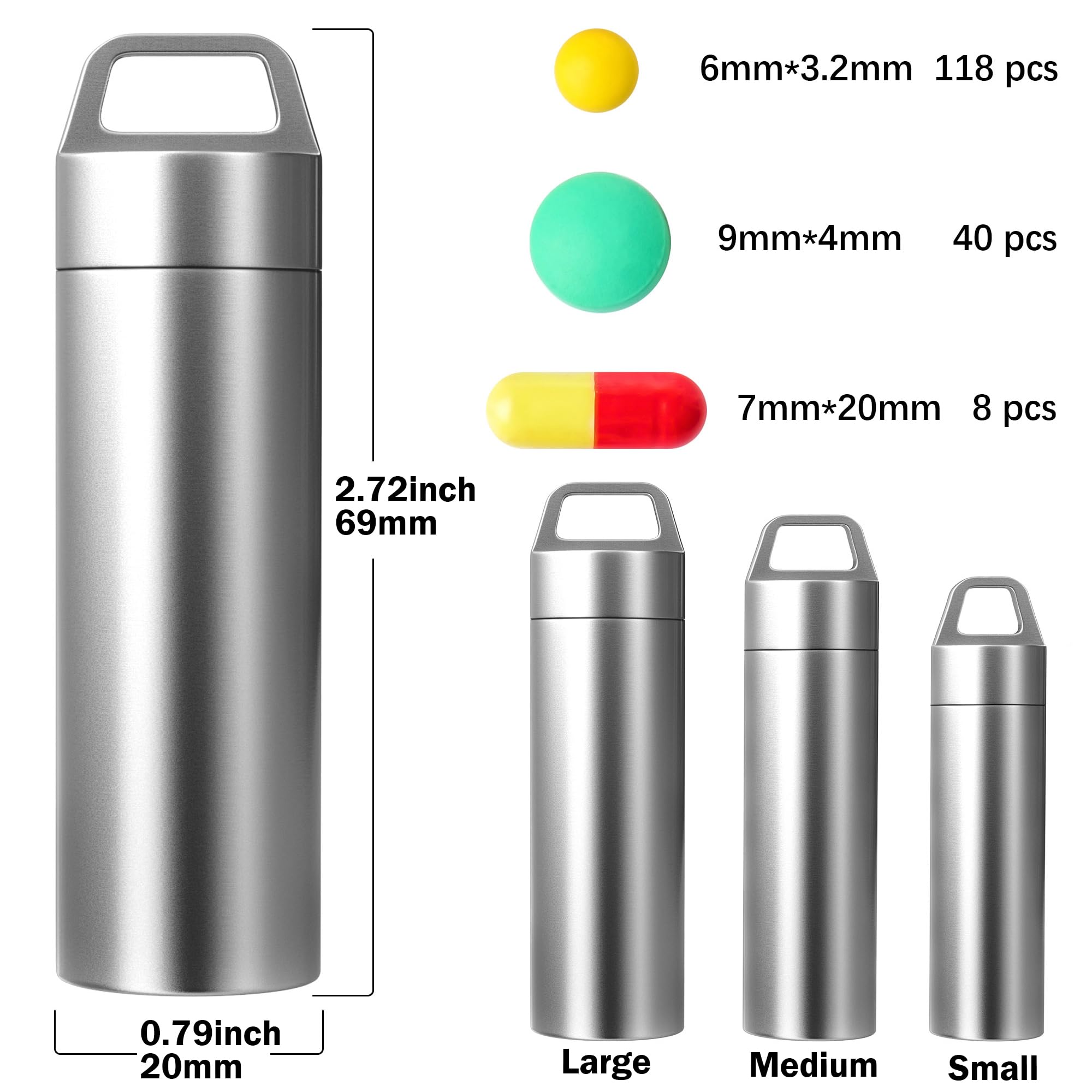 ZXLLM boite-pilules-metal-mini-portable, pratique sur porte-clés et déplacements.