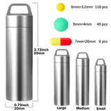 ZXLLM boite-pilules-metal-mini-portable, pratique sur porte-clés et déplacements.