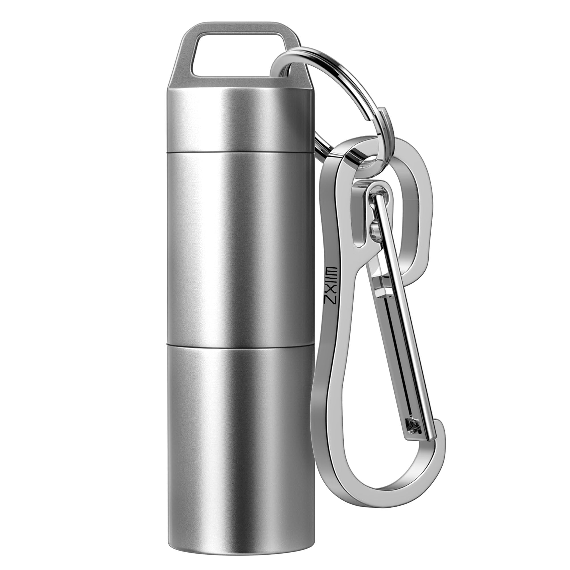 ZXLLM boîte-pilules porte-clés, étui compact facile à attacher pour voyager