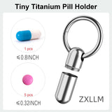 ZXLLM étui-pilules étanche avec joint silicone protège vos pilules en extérieur