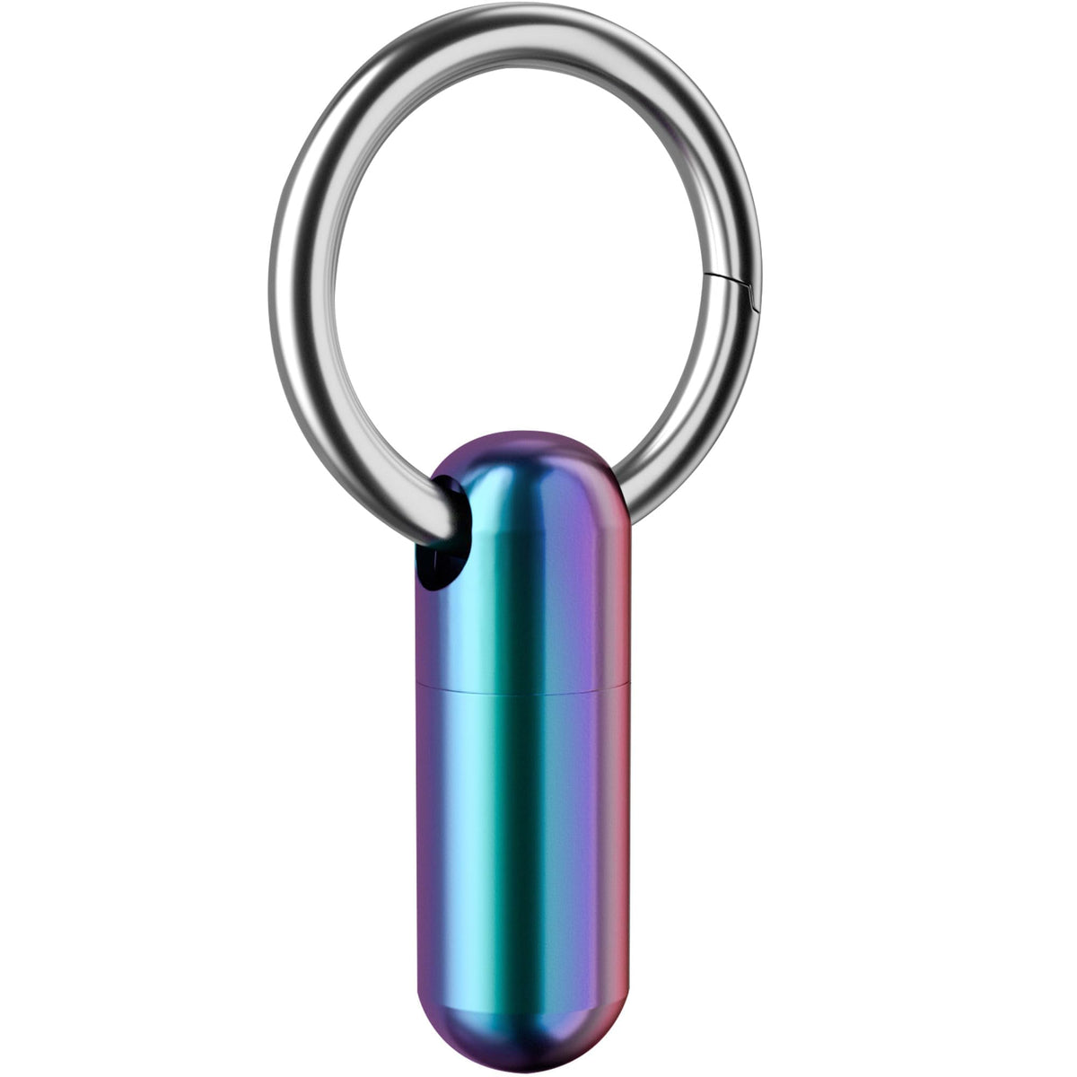 ZXLLM étui pilules mini-bouteille titane étanche, pratique pour voyage et sport.
