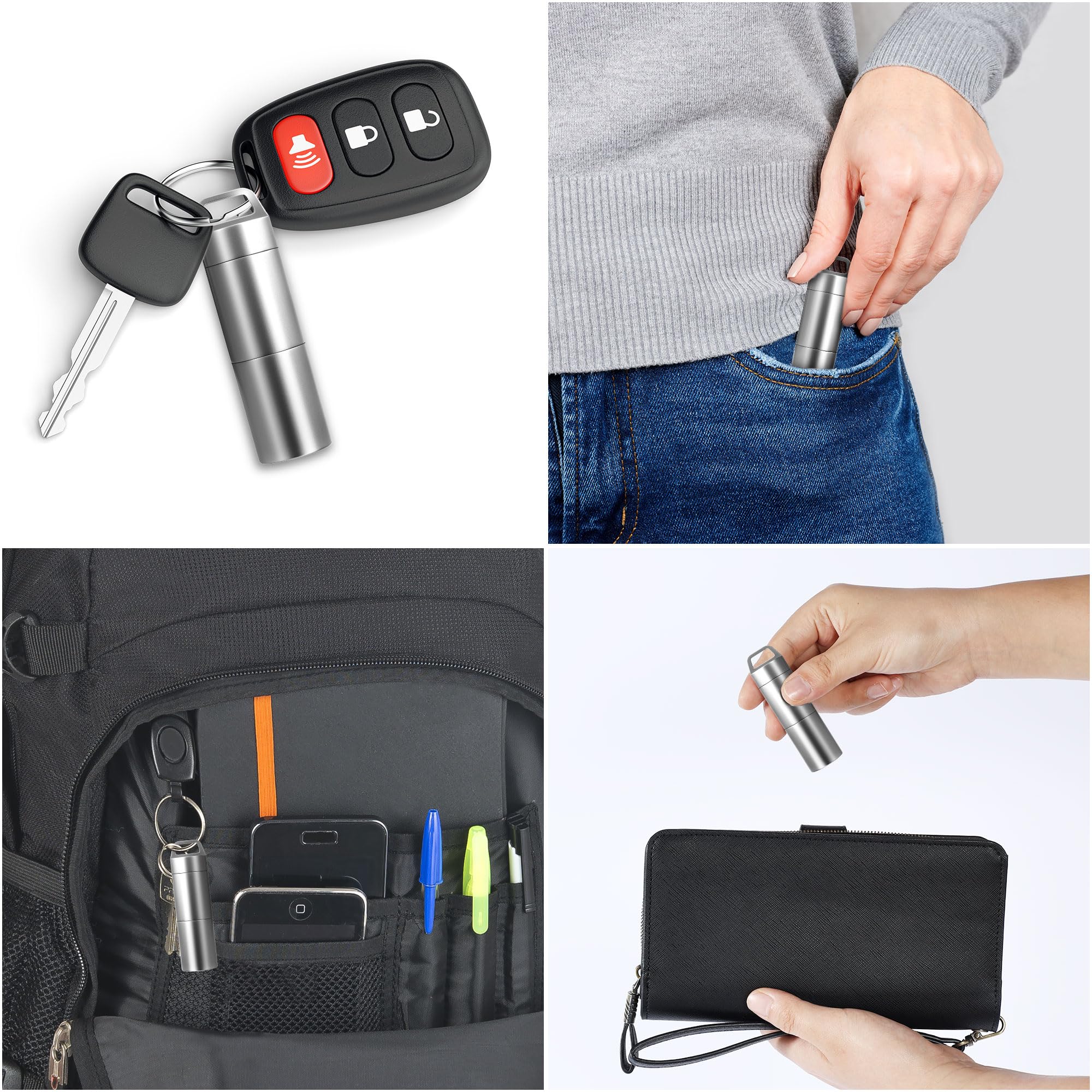ZXLLM pochette-pilules pour transport quotidien, accès rapide.