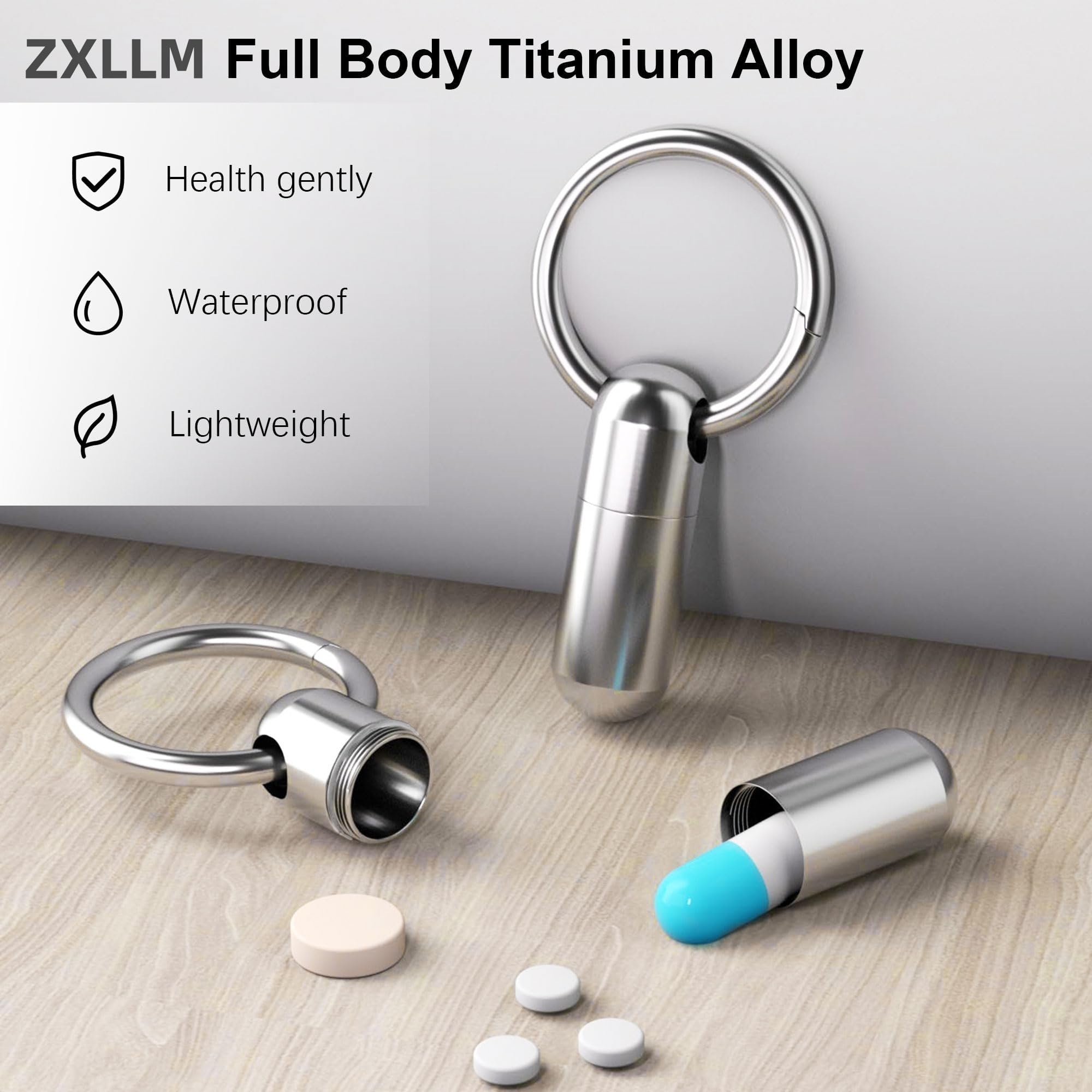 ZXLLM porte-pilules usage quotidien : rangement discret et pratique