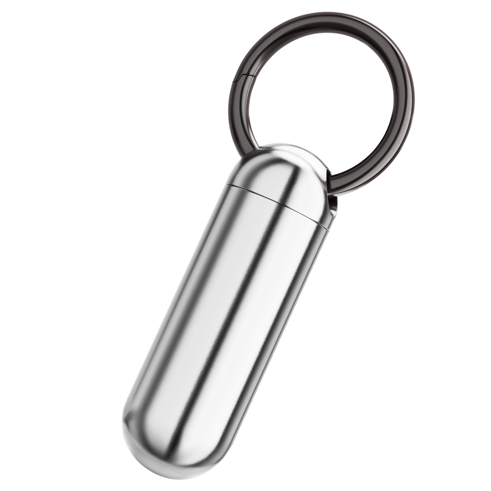 ZXLLM Trousse pilules porte-clés en titane étanche, idéale pour randonnées et voyages