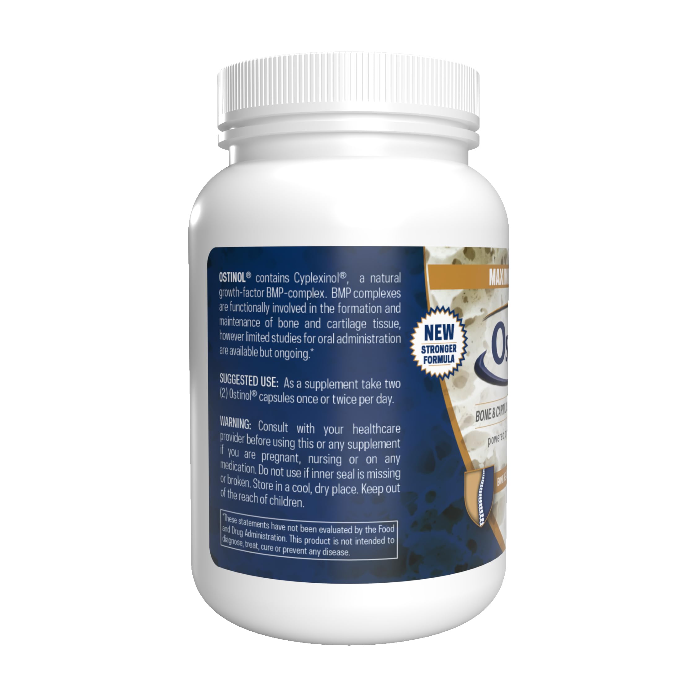 Capsules Ostinol ZYCAL utilisées quotidiennement pour favoriser une régénération osseuse naturelle.