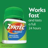 Boîte Zyrtec 45 comprimés, soulagement quotidien des allergies.