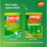 Zyrtec Comprimés Dissous Citron pour démarrage rapide des symptômes.