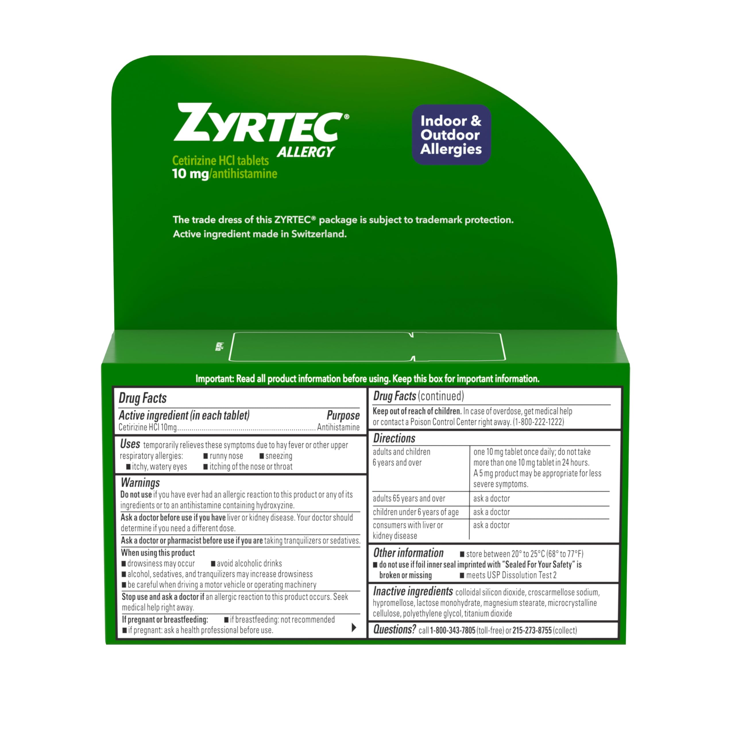 Éligibilité HSA et FSA pour Zyrtec, achat facilité.