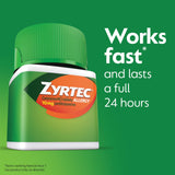 Emballage Zyrtec 60 comprimés, pratique pour le traitement mensuel.