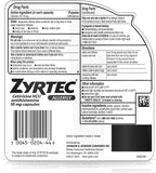 Zyrtec: format compact idéal pour le sac.