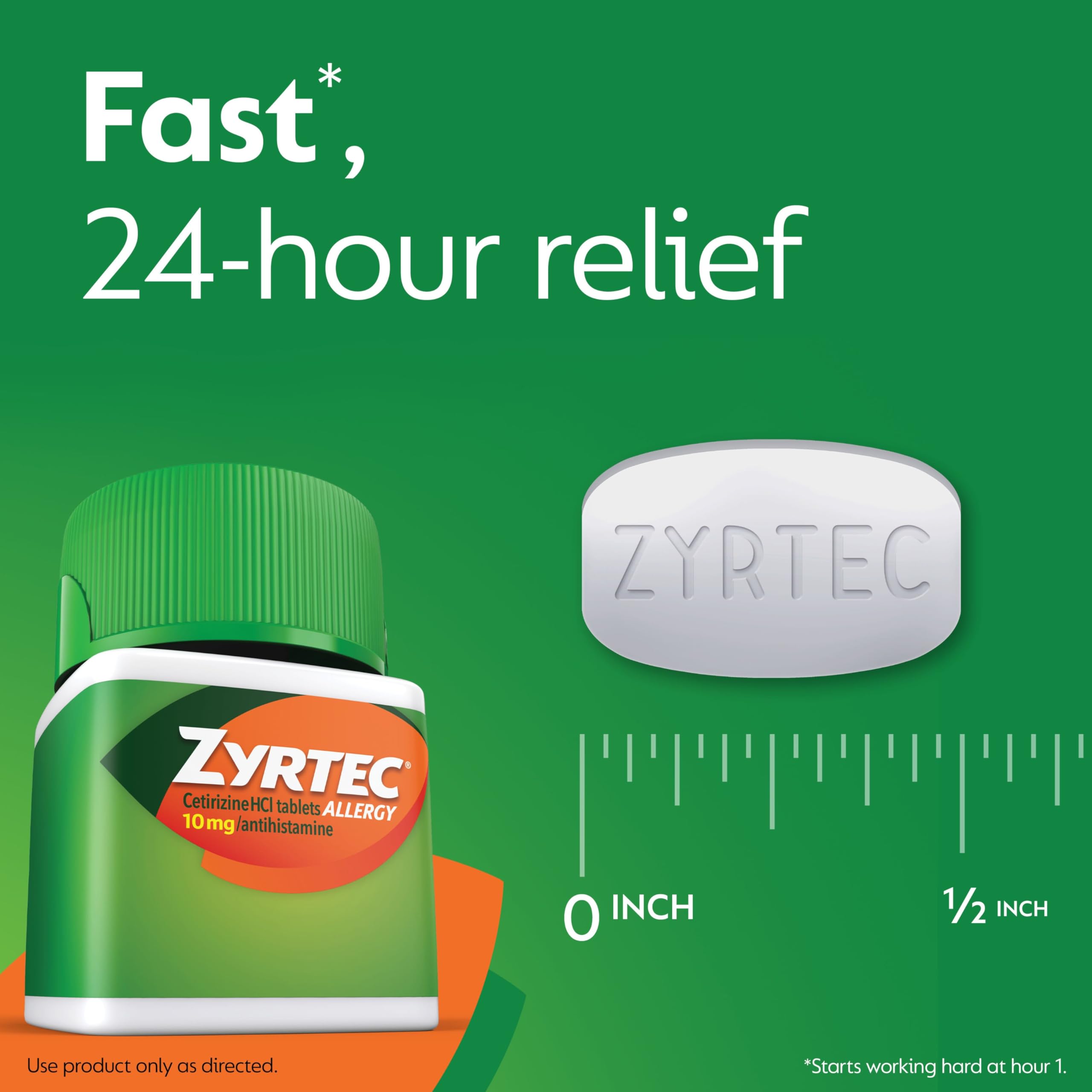 Utilisateur âgé de 6 ans et plus avec Zyrtec, solution adaptée à la famille.